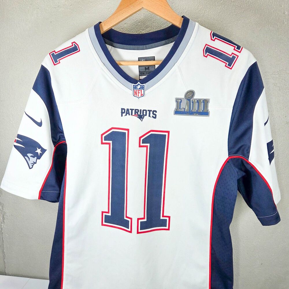 Nike New England Patriots Julian Edelman Super Bowl LIII On Field Jersey Sz M